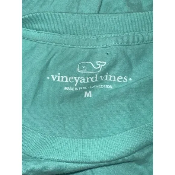 Vineyard Vines Long Sleeve T-Shirt Pocket Graphics Cotton Men's Med #252 - Picture 4 of 4